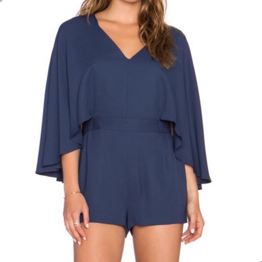 BCBG ‘IDINA’ Cape Romper